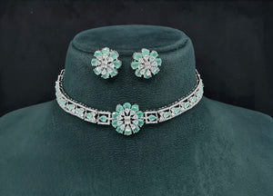 Cz Choker 10093 - KRISHNA'S SWETA JEWELLERY