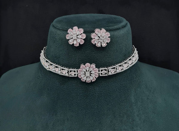Cz Choker 10093 - KRISHNA'S SWETA JEWELLERY