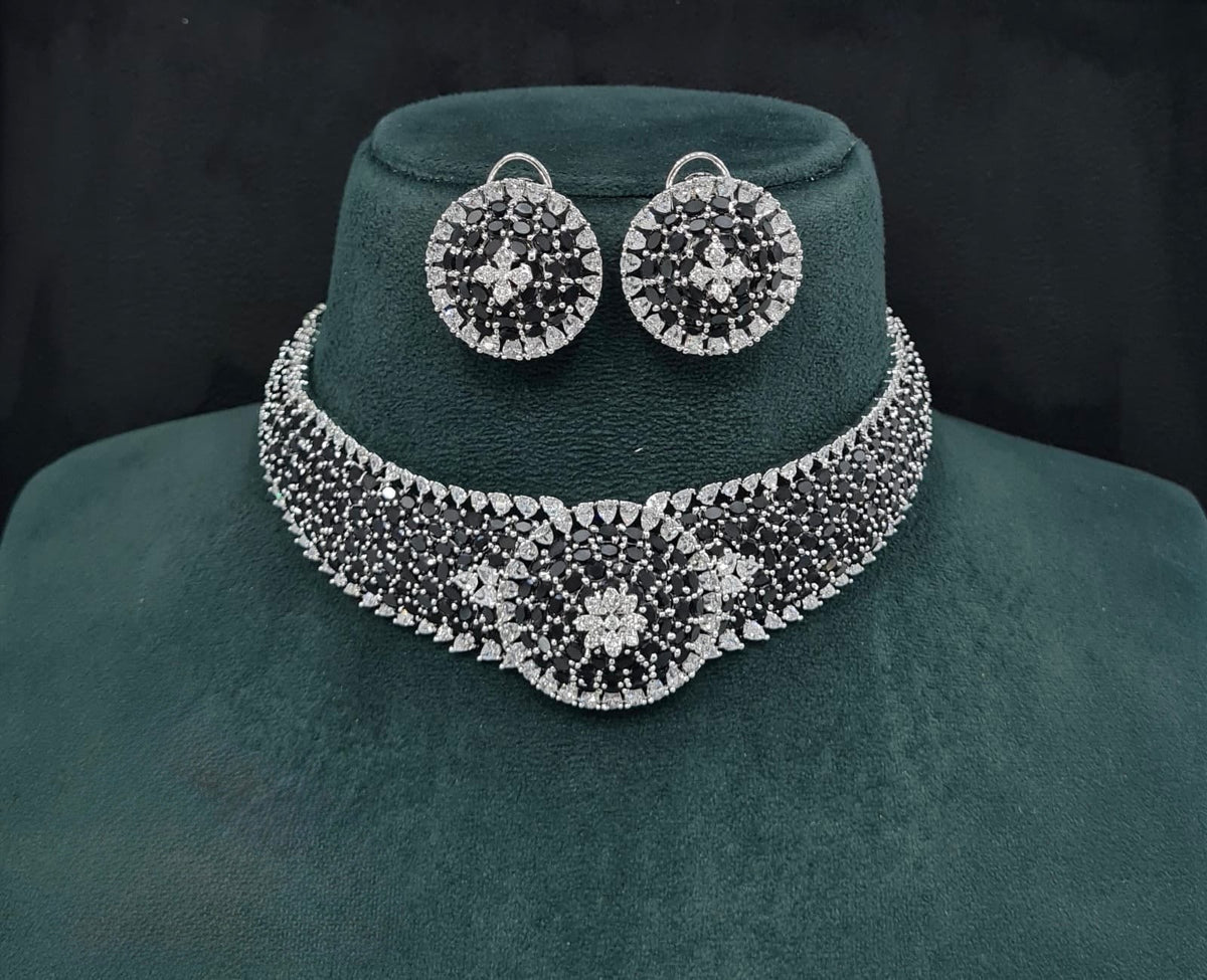 Cz Choker 10094 - KRISHNA'S SWETA JEWELLERY