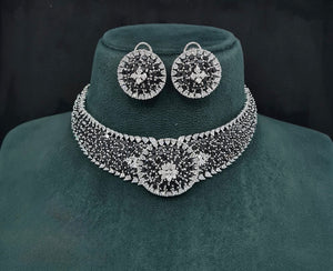 Cz Choker 10094 - KRISHNA'S SWETA JEWELLERY