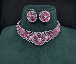 Cz Choker 10094 - KRISHNA'S SWETA JEWELLERY