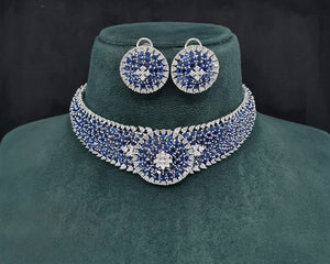 Cz Choker 10094 - KRISHNA'S SWETA JEWELLERY