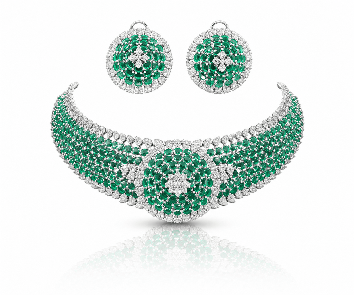 Cz Choker 10094 - KRISHNA'S SWETA JEWELLERY