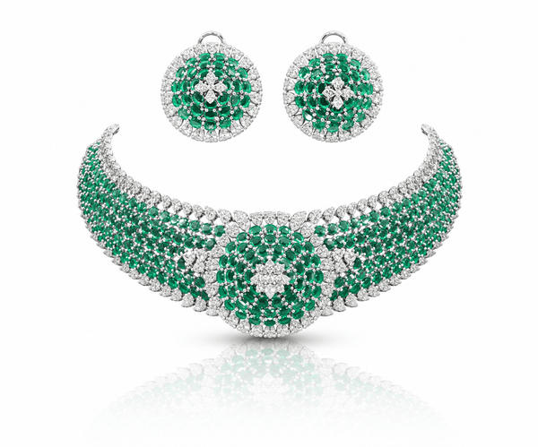 Cz Choker 10094 - KRISHNA'S SWETA JEWELLERY