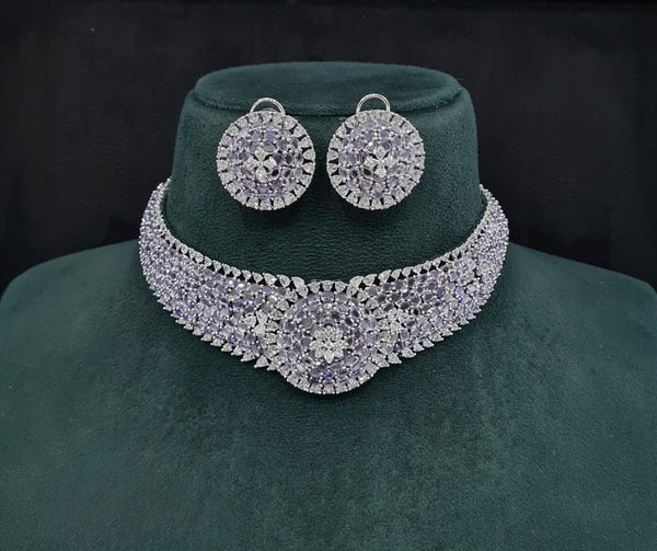 Cz Choker 10094 - KRISHNA'S SWETA JEWELLERY