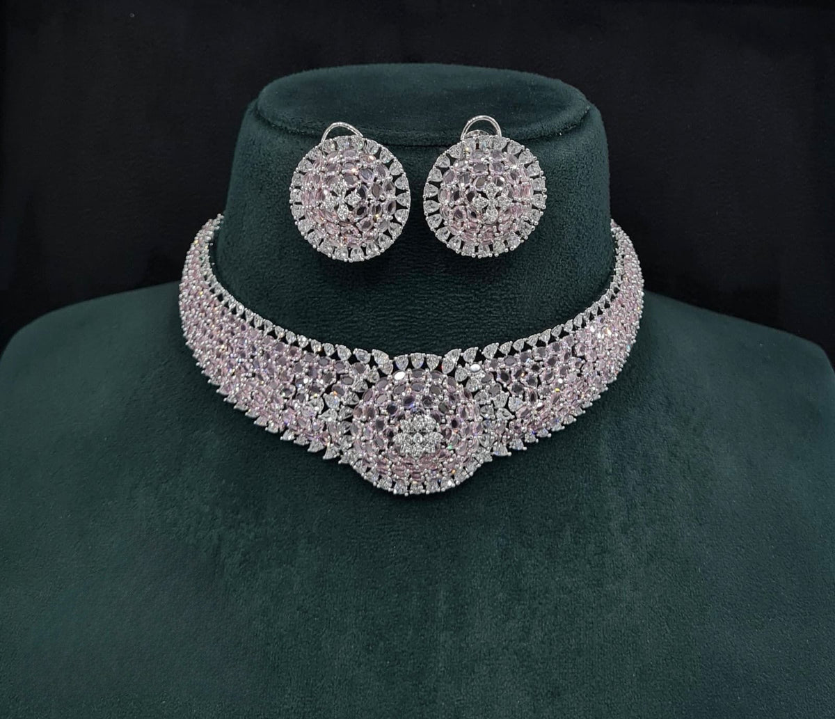 Cz Choker 10094 - KRISHNA'S SWETA JEWELLERY