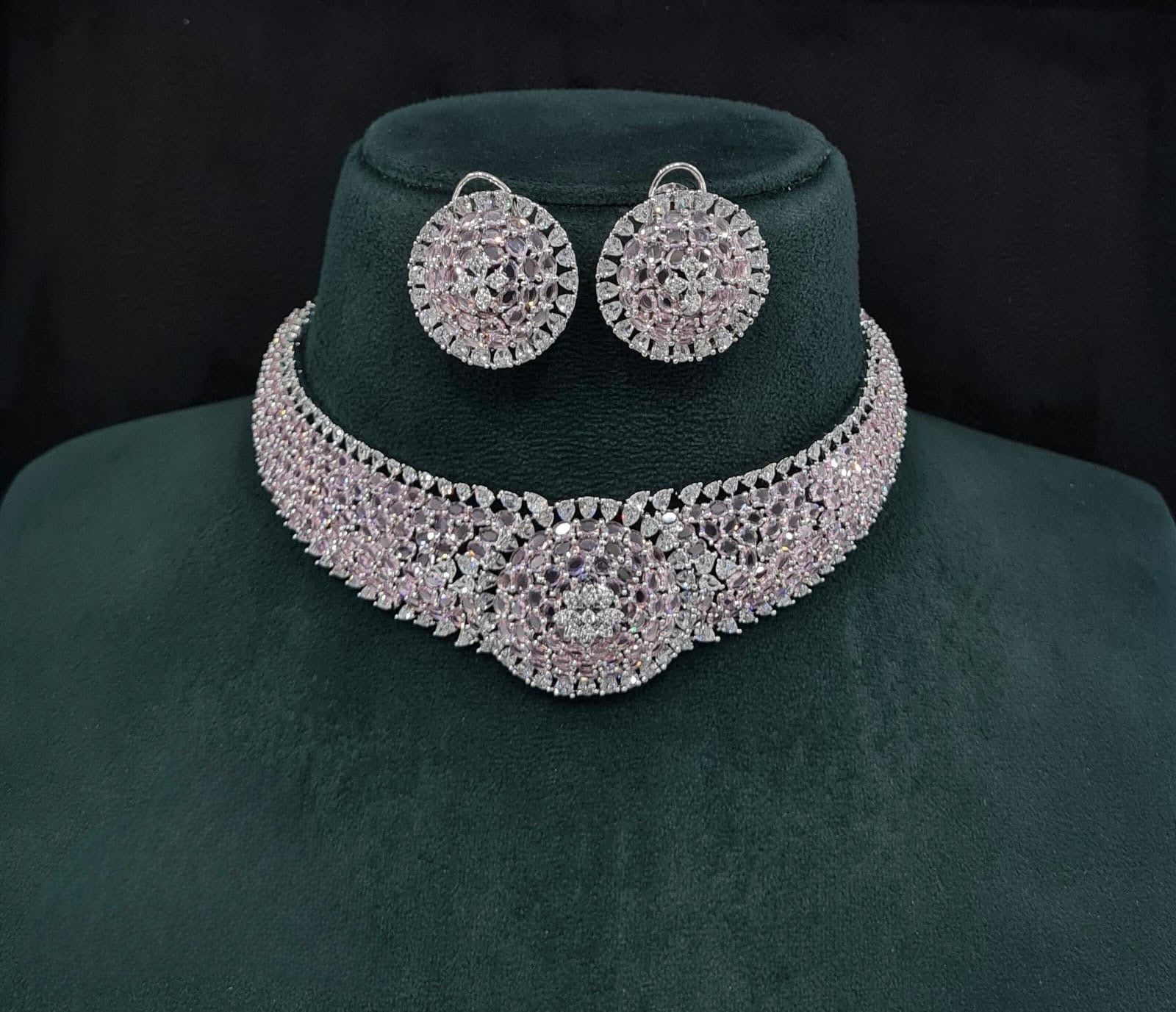Cz Choker 10094 - KRISHNA'S SWETA JEWELLERY
