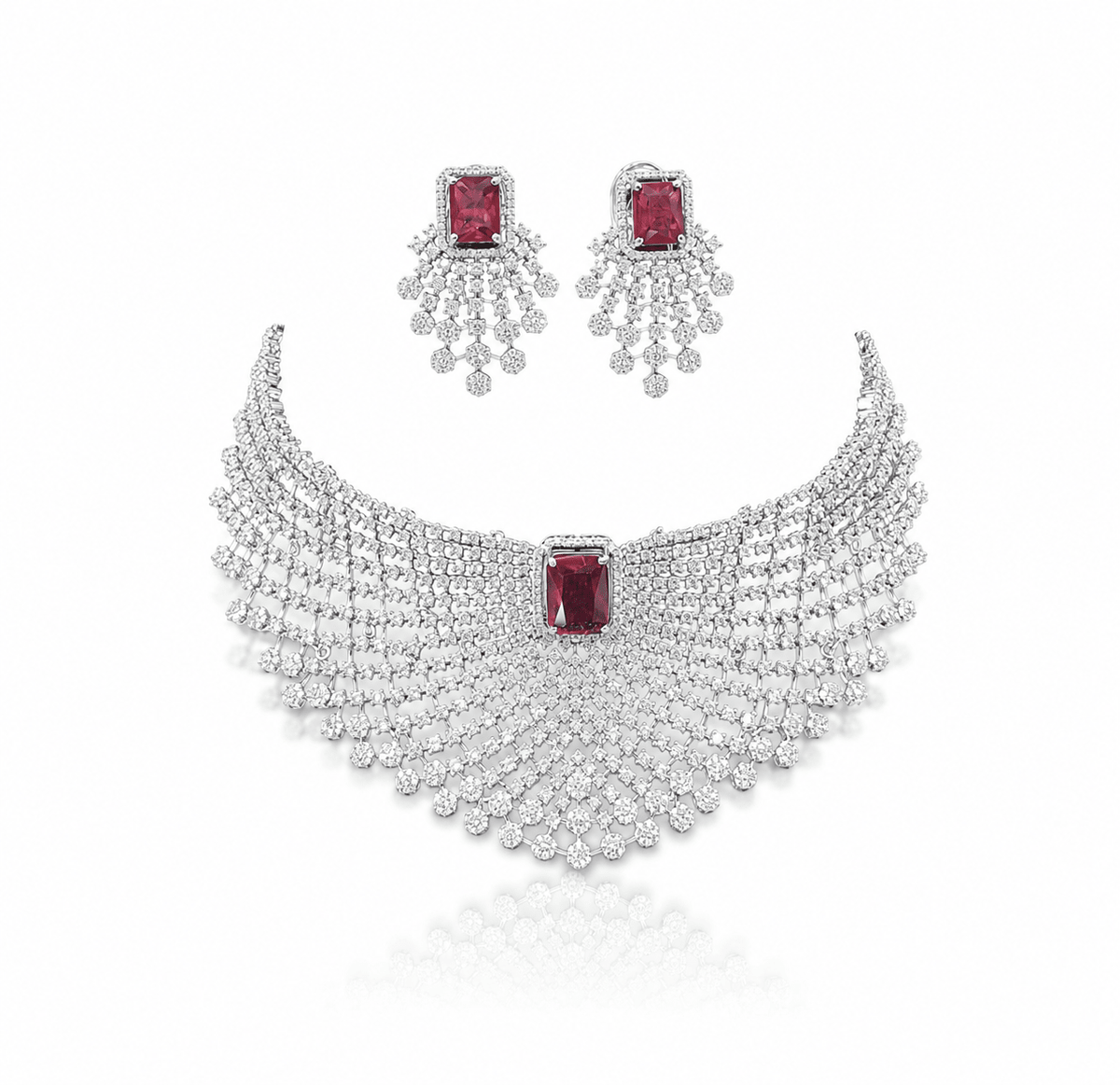 Cz Choker 10096 - KRISHNA'S SWETA JEWELLERY