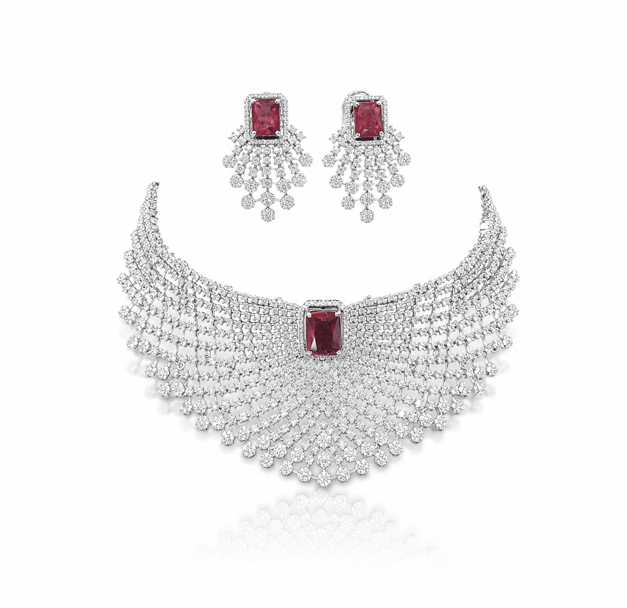 Cz Choker 10096 - KRISHNA'S SWETA JEWELLERY