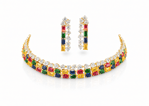 Cz Choker 10101 - KRISHNA'S SWETA JEWELLERY