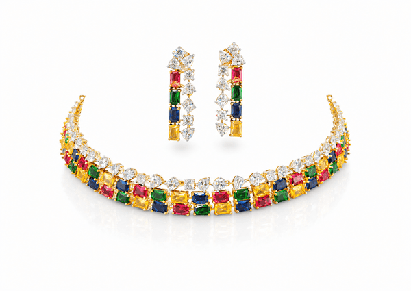 Cz Choker 10101 - KRISHNA'S SWETA JEWELLERY