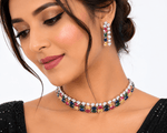 Cz Choker 10101 - KRISHNA'S SWETA JEWELLERY