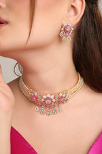 Cz Choker 10574 - KRISHNA'S SWETA JEWELLERY