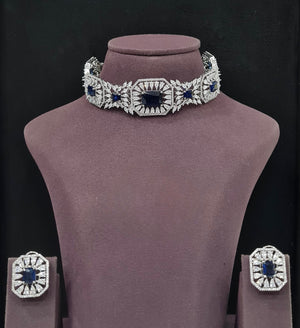 Cz Choker 11232 - KRISHNA'S SWETA JEWELLERY