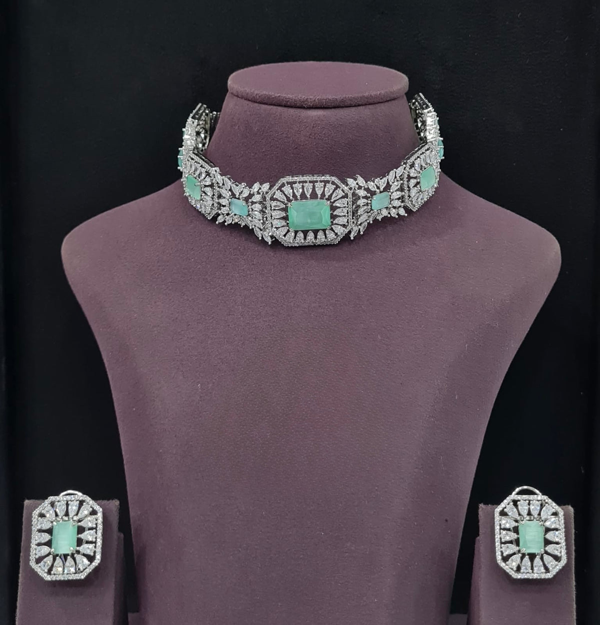Cz Choker 11232 - KRISHNA'S SWETA JEWELLERY