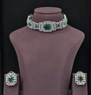Cz Choker 11232 - KRISHNA'S SWETA JEWELLERY