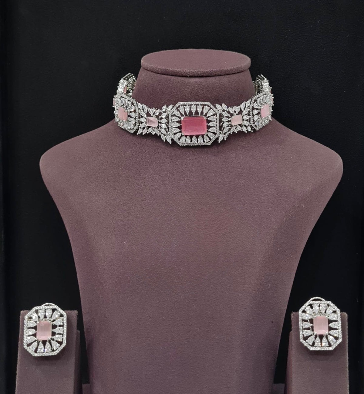 Cz Choker 11232 - KRISHNA'S SWETA JEWELLERY