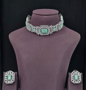 Cz Choker 11232 - KRISHNA'S SWETA JEWELLERY