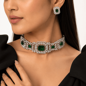 Cz Choker 11232 - KRISHNA'S SWETA JEWELLERY