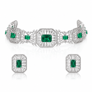 Cz Choker 11232 - KRISHNA'S SWETA JEWELLERY