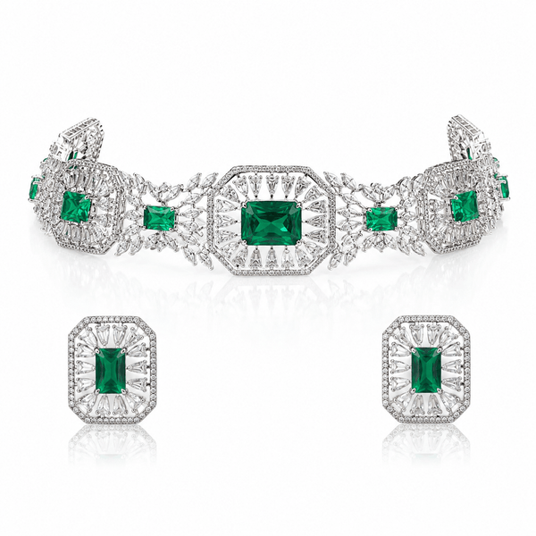 Cz Choker 11232 - KRISHNA'S SWETA JEWELLERY