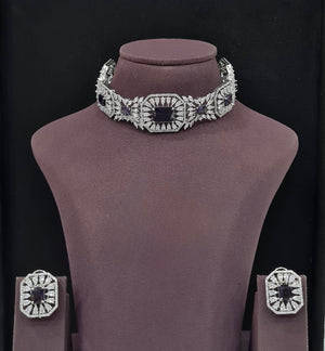Cz Choker 11232 - KRISHNA'S SWETA JEWELLERY