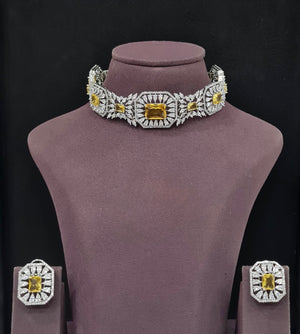 Cz Choker 11232 - KRISHNA'S SWETA JEWELLERY