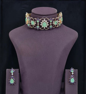 Cz Choker 11613 - KRISHNA'S SWETA JEWELLERY