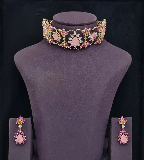 Cz Choker 11613 - KRISHNA'S SWETA JEWELLERY