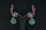 Cz Doublet Earcuff 08126 - KRISHNA'S SWETA JEWELLERY