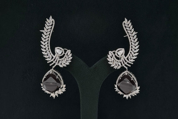 Cz Doublet Earcuff 08126 - KRISHNA'S SWETA JEWELLERY