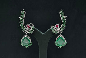 Cz Doublet Earcuff 08126 - KRISHNA'S SWETA JEWELLERY