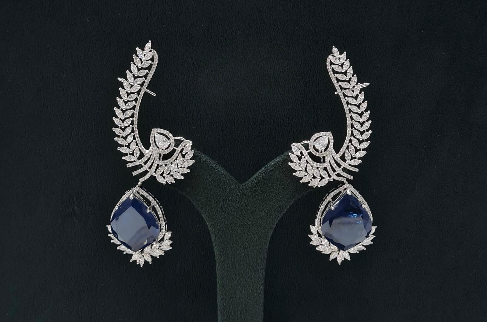 Cz Doublet Earcuff 08126 - KRISHNA'S SWETA JEWELLERY