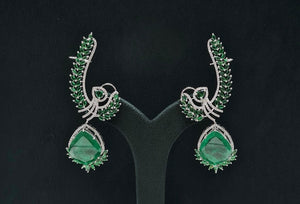 Cz Doublet Earcuff 08126 - KRISHNA'S SWETA JEWELLERY
