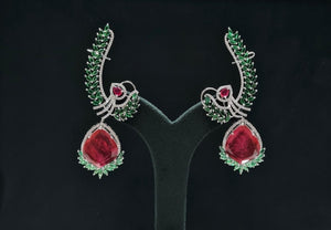 Cz Doublet Earcuff 08126 - KRISHNA'S SWETA JEWELLERY