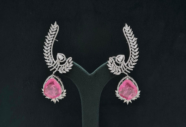 Cz Doublet Earcuff 08126 - KRISHNA'S SWETA JEWELLERY
