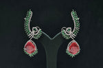 Cz Doublet Earcuff 08126 - KRISHNA'S SWETA JEWELLERY