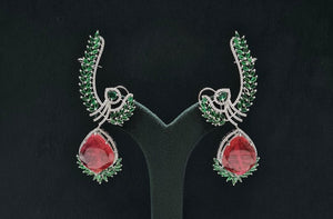 Cz Doublet Earcuff 08126 - KRISHNA'S SWETA JEWELLERY