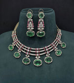 Cz Doublet Necklace 09865 - KRISHNA'S SWETA JEWELLERY