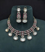 Cz Doublet Necklace 09865 - KRISHNA'S SWETA JEWELLERY