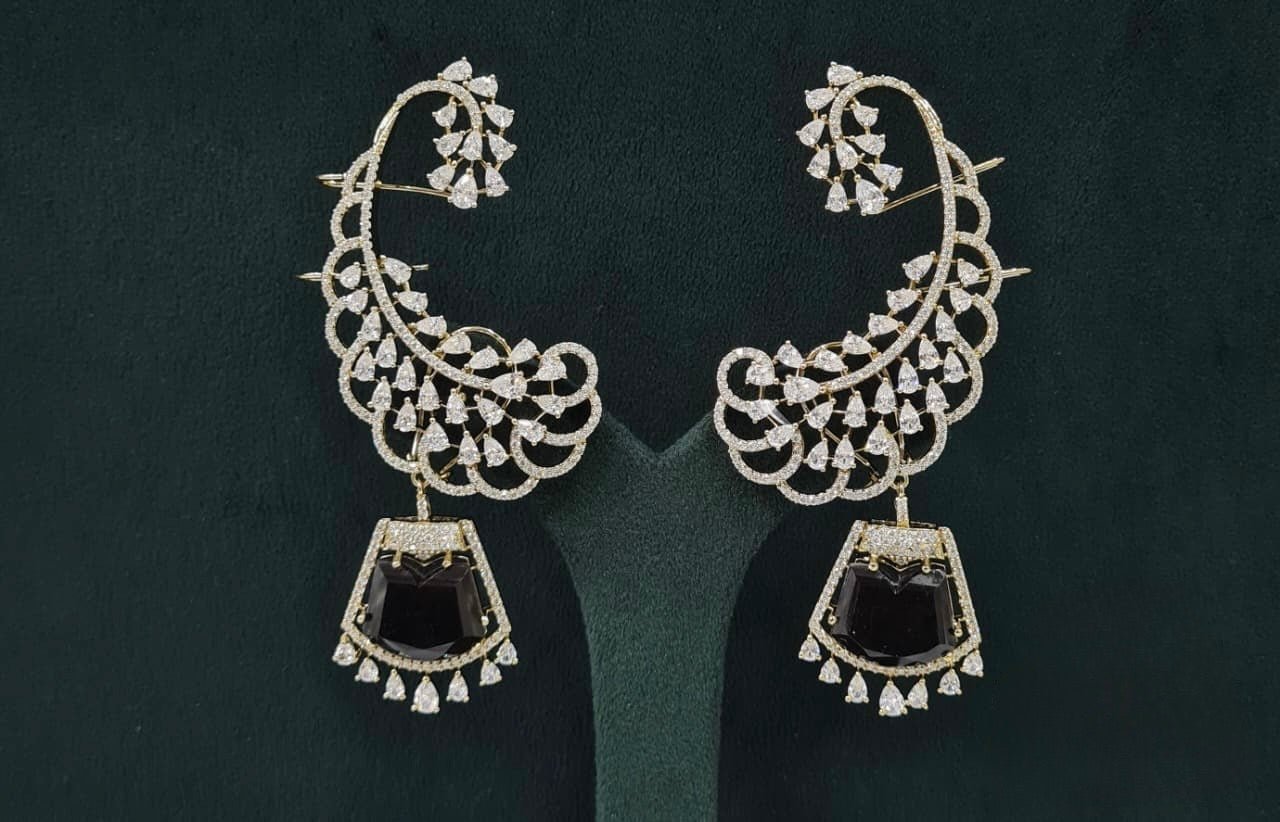 Cz Earcuff 07614 - KRISHNA'S SWETA JEWELLERY
