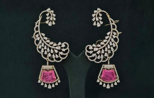 Cz Earcuff 07614 - KRISHNA'S SWETA JEWELLERY