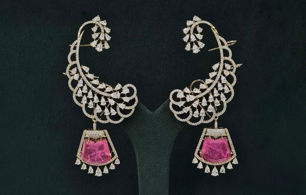 Cz Earcuff 07614 - KRISHNA'S SWETA JEWELLERY