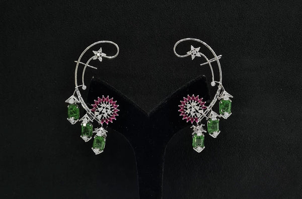 Cz Earcuff 07969 - KRISHNA'S SWETA JEWELLERY