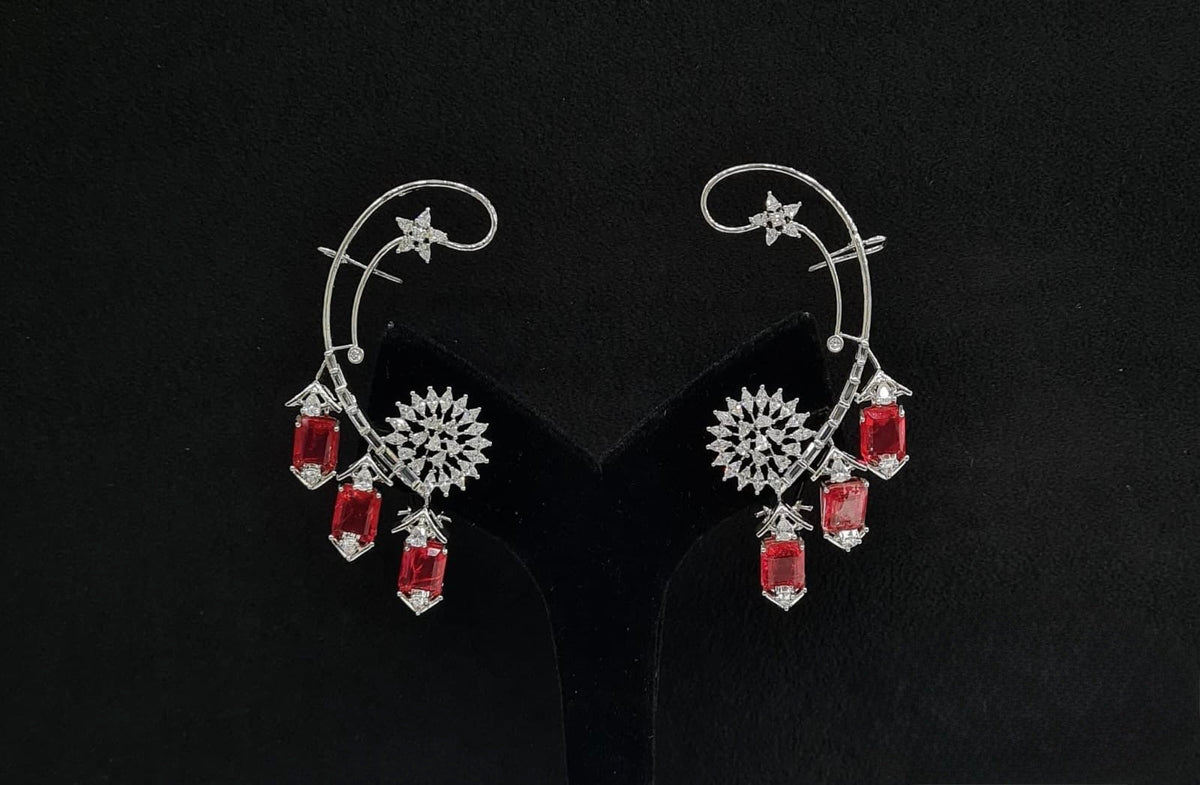 Cz Earcuff 07969 - KRISHNA'S SWETA JEWELLERY