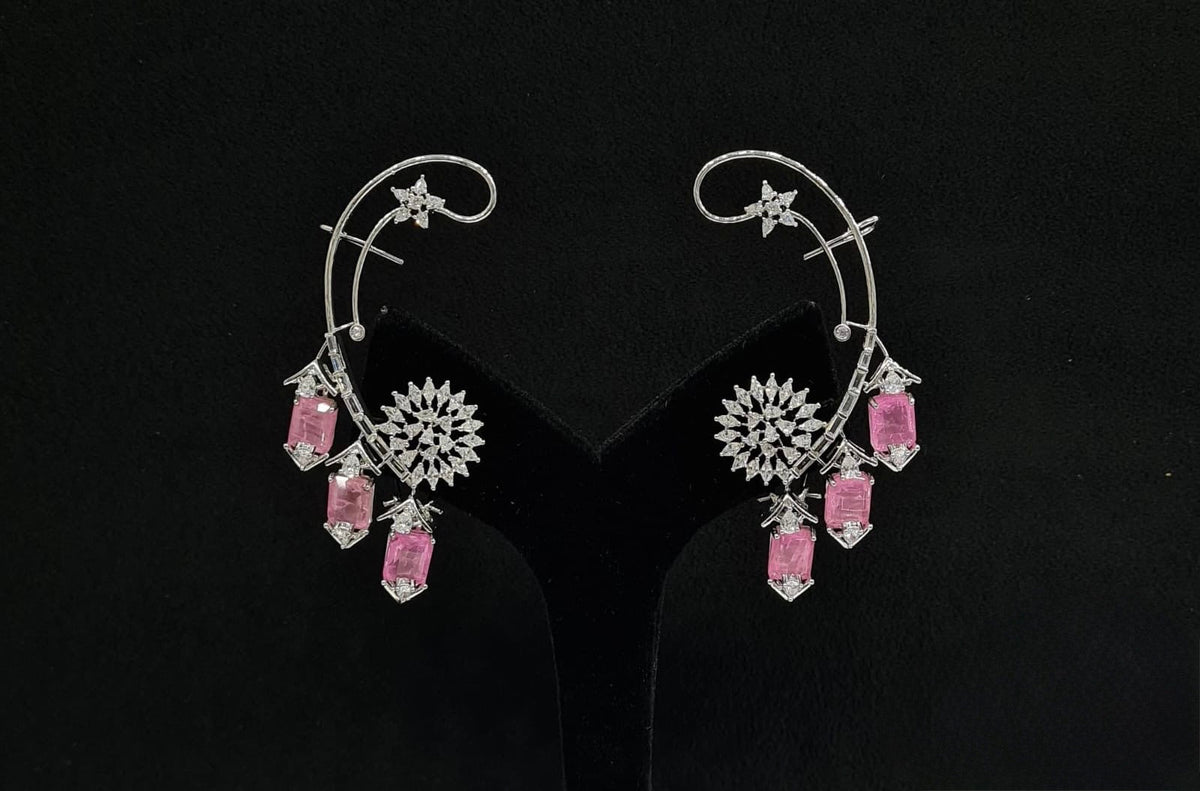 Cz Earcuff 07969 - KRISHNA'S SWETA JEWELLERY