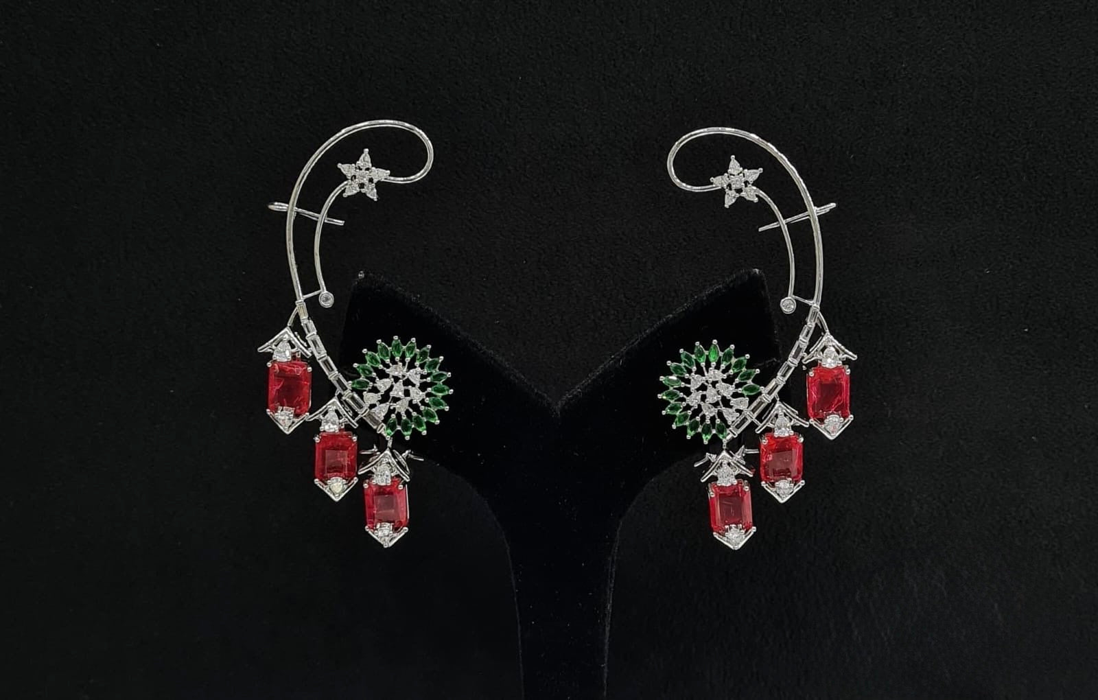 Cz Earcuff 07969 - KRISHNA'S SWETA JEWELLERY