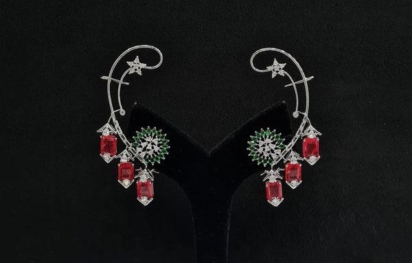 Cz Earcuff 07969 - KRISHNA'S SWETA JEWELLERY