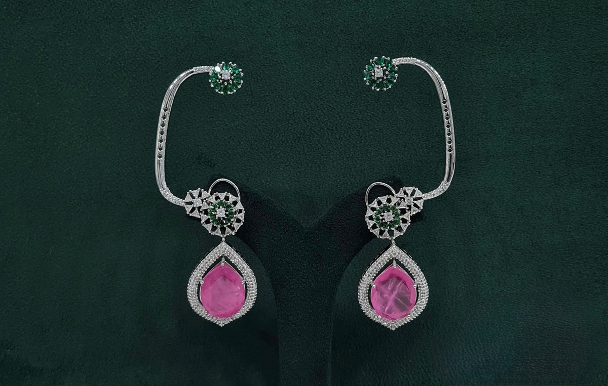 Cz Earcuff 09867 - KRISHNA'S SWETA JEWELLERY