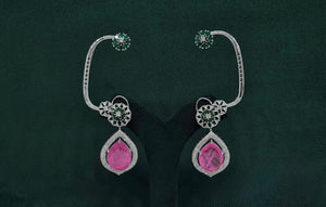 Cz Earcuff 09867 - KRISHNA'S SWETA JEWELLERY